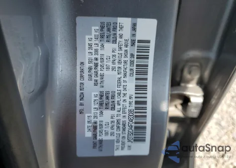 2015 Mazda Cx-9 Touring из США, поврежденный, VIN JM3TB2CA4F0463086